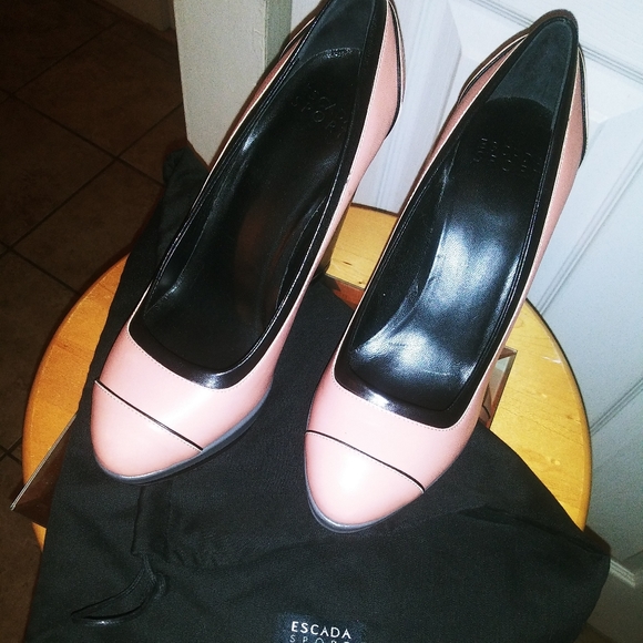 Escada sz7 wedge platform pumps never worn - Picture 3 of 10